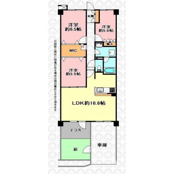 コージーコート浦和(3LDK) 1階の間取り図