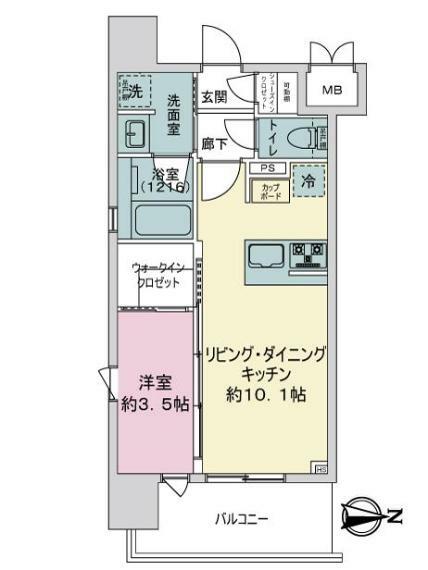 クレイシア・ヴァースクレイシア赤羽(1LDK) 2階の内観