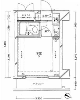 クリオ新子安参番館(1K) 5階の内観