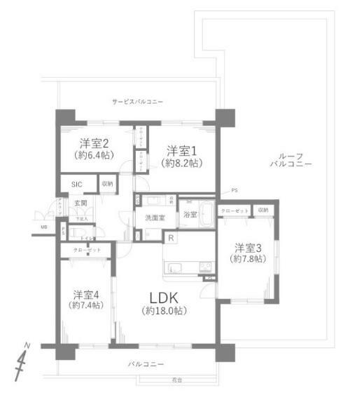 フォレスティア上尾栄町(4LDK) 3階の内観