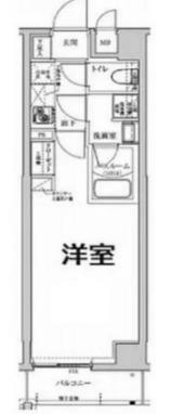 アルテカーサアリビエ東京イースト(1K) 2階の間取り図