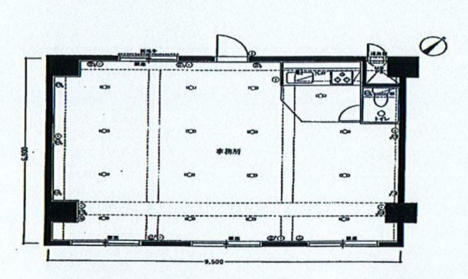 ライオンズマンション上溝(1R) 1階の間取り図