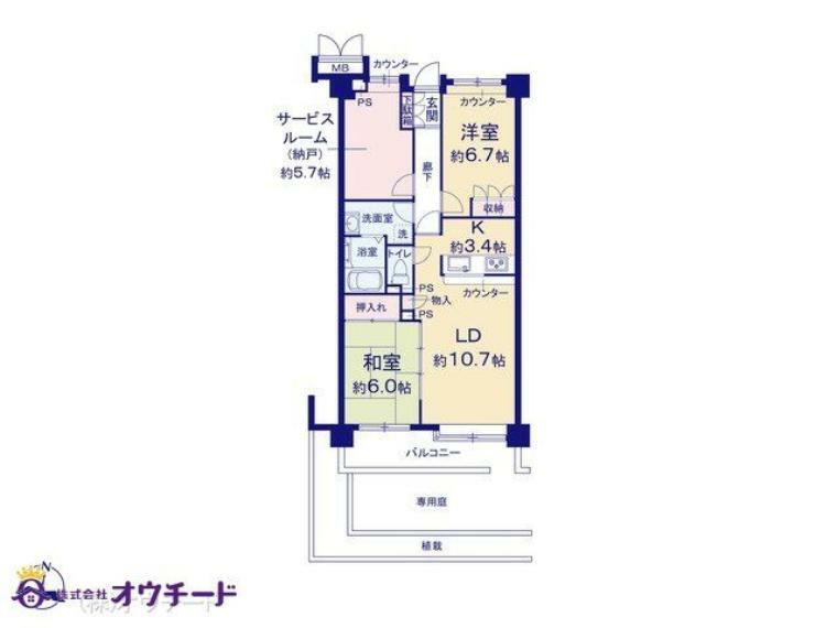 ステイツ戸田公園ヴェルパセオの間取り