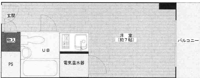 オリエント新大阪アーバンライフ(1R) 2階の間取り図