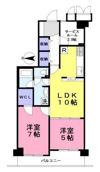 ディオフェルティ大和高田(2LDK) 5階の内観
