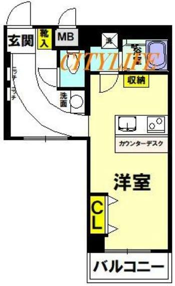 コスモエル下鴨(1R) 2階の内観