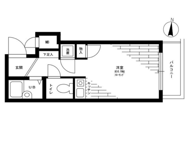 ステージファースト原宿(1R) 2階の間取り図