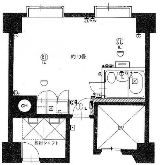 南四条ユニハウス(1R) 7階の間取り図