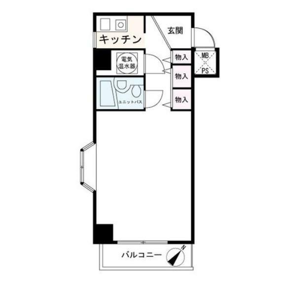 ライオンズマンション平沼第3(1R) 5階の間取り図