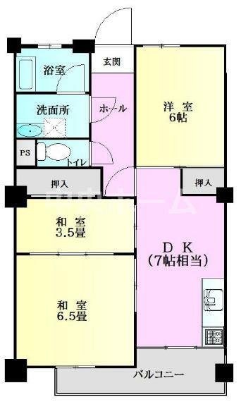 南砂住宅8号棟(3LDK) 11階の間取り図