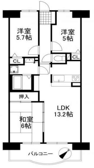 ロイヤルコート豊中参番館の間取り