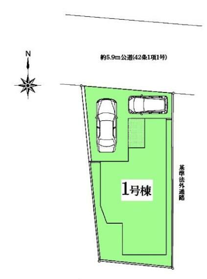 敷地面積:102.55平米　お車は2台駐車可能です（車種による）