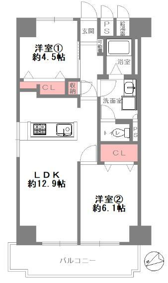 ライオンズマンション東淀川　壱号棟(2LDK) 5階の内観