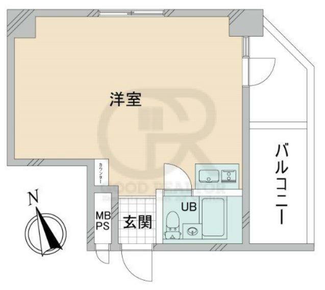 東武ハイライン第2芝虎ノ門(1R) 3階の間取り図