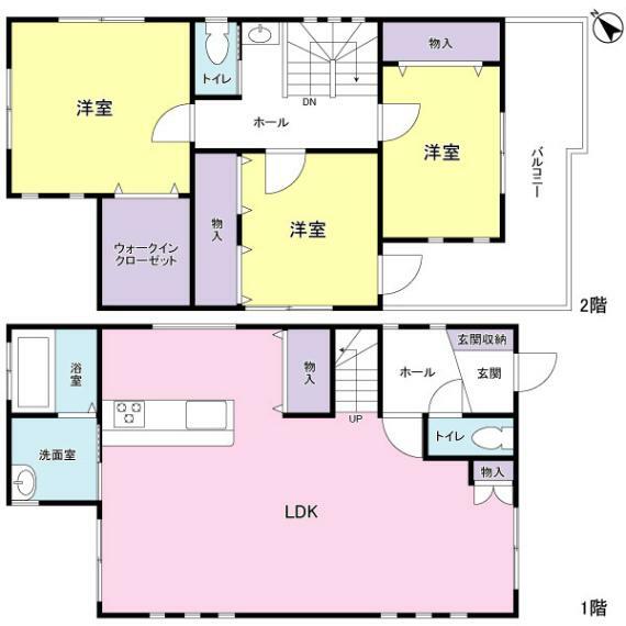 ご家族のコミュニケーションが取りやすいリビング階段の間取り