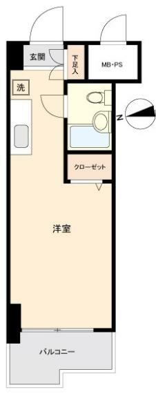 フレクション横浜保土ケ谷(1R) 5階の間取り図