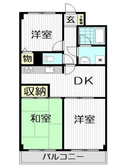 ライオンズマンション東寺尾(3DK) 4階の内観