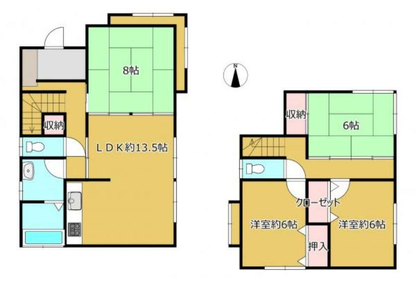 【リフォーム中】部屋数多い4LDK。各部屋6畳以上でゆったりと生活出来ます。