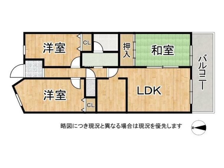 グレーシィ須磨アルテピア3番街1期棟(3LDK) 11階の間取り図
