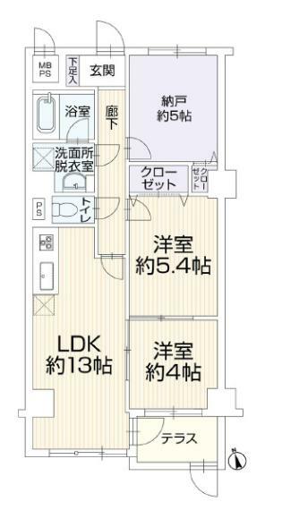 レクセル湘南平塚　209(2LDK) 2階の内観