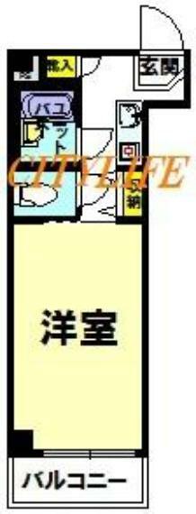 ロマネスク京都・丹波口(1K) 5階の間取り図