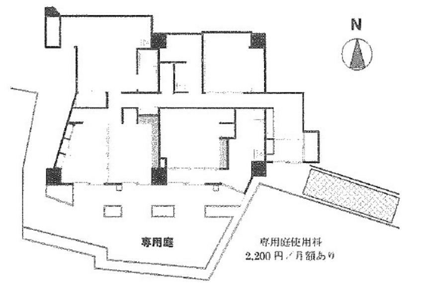 リレント新宿(4DK) 1階の間取り図
