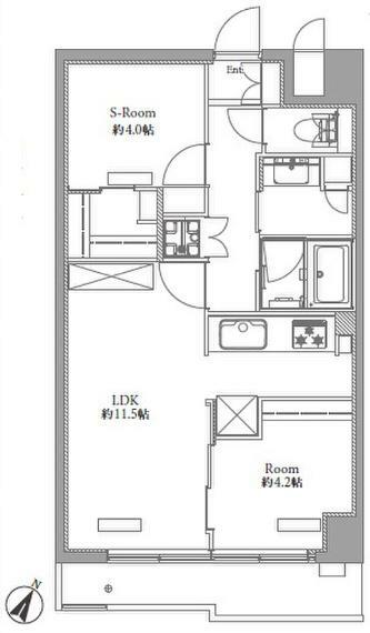 ライオンズマンション太子堂(1LDK) 5階の間取り図