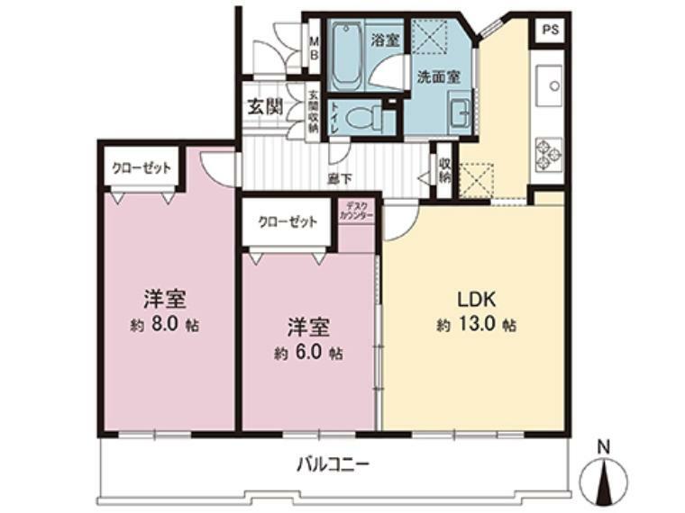 ビスタセーレ向陽台の間取り