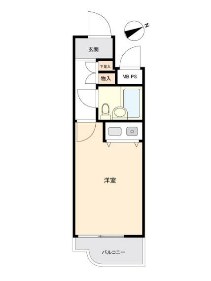 クリオ大森壱番館(1R) 5階の間取り図