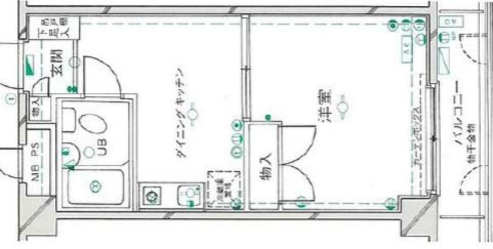 パレ・ドール田端(1DK) 3階の間取り図