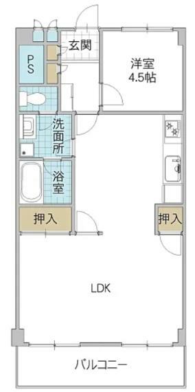 桜川マンション(1LDK) 1階の内観
