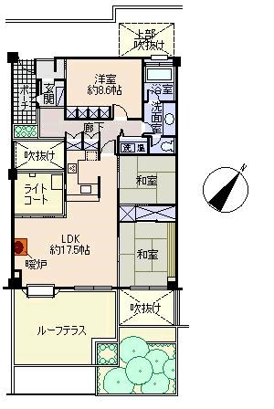 熱海パサニアクラブ(3LDK) 24階の間取り図