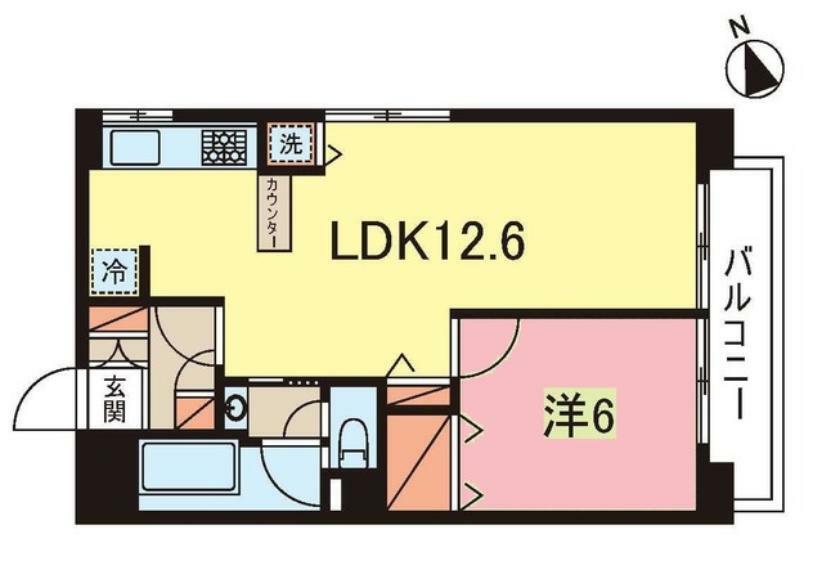 日興マンション(1LDK) 7階の内観