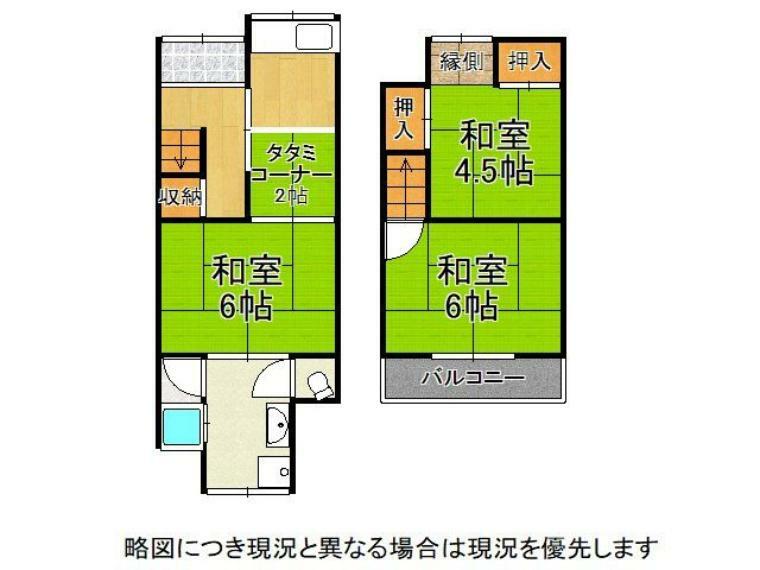 使い勝手の良い2DKの間取りです！