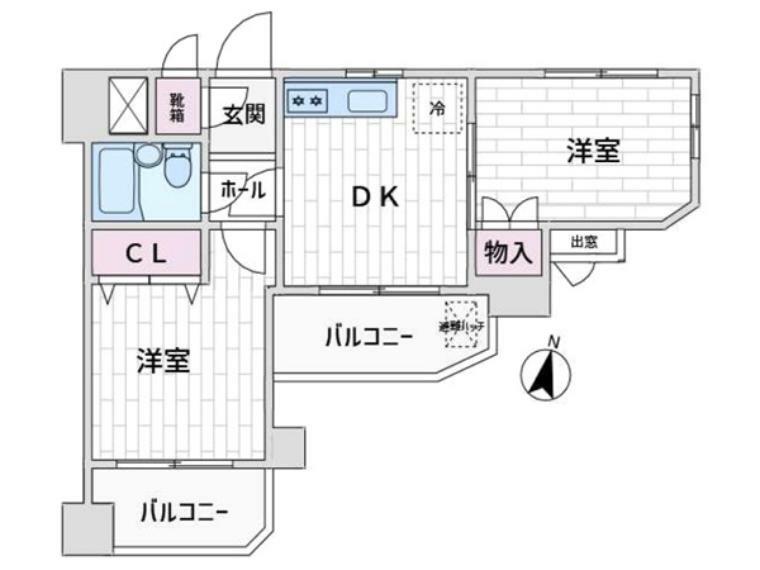 セザール鶴見(2K) 3階の内観
