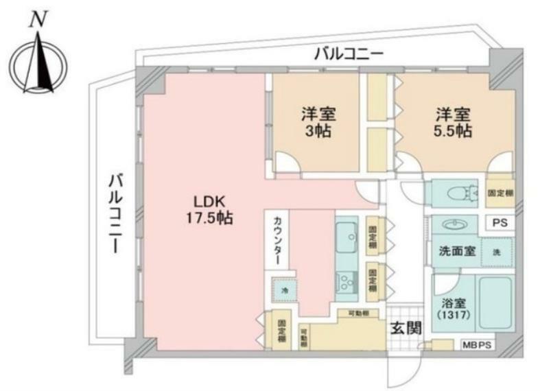 ベル・ジュール上石神井(2LDK) 2階の内観