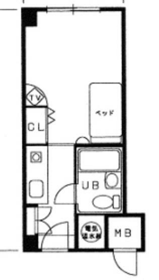 ステュディオ新御堂(1K) 8階の間取り図