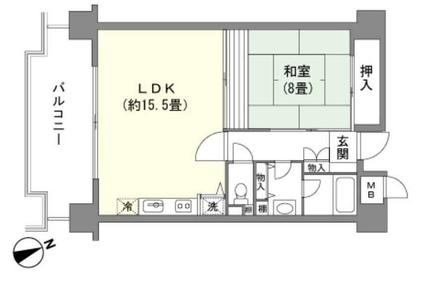 エスカール岩井(1LDK) 6階の内観