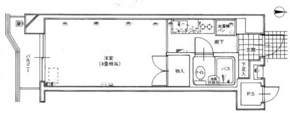 メゾン西鶴賀(1R) 2階の内観
