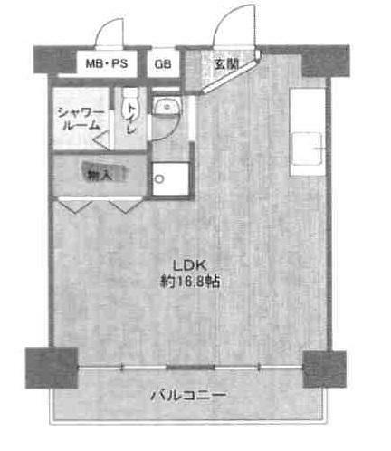 コープ野村梅田A棟(1R) 9階の間取り図