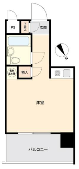 エスポワール箱崎(1R) 5階の間取り図