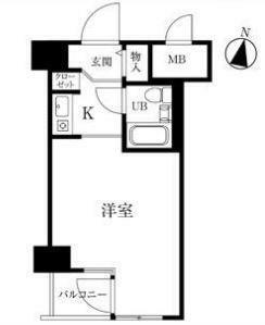 ホーユウコンフォルト蒲田(1R) 5階の間取り図