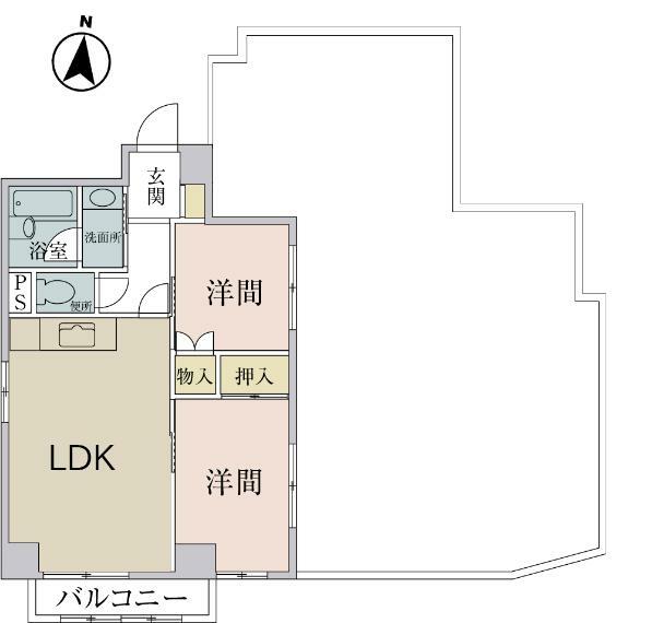 ルックハイツ北新宿壱番館(2LDK) 5階の内観