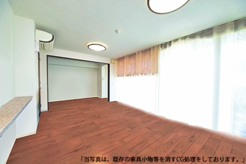 お部屋の写真にCGを合成した室内のイメージ画像です。実際の状況と異なる場合がございます。
