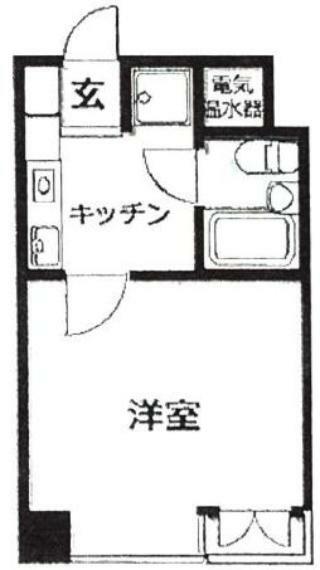 宇都宮ダイカンプラザスポーツメント(1K) 2階の間取り図