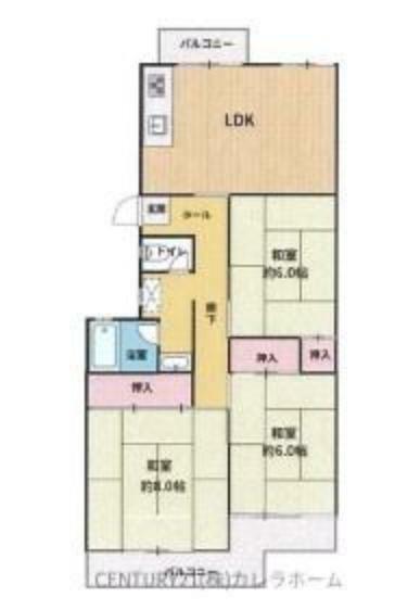 新檜尾台第2次住宅2号棟(3LDK) 1階の内観