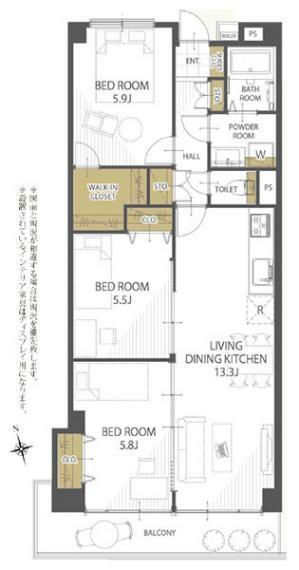 新規リノベーション物件！4階68.42m2南西向き3LDK