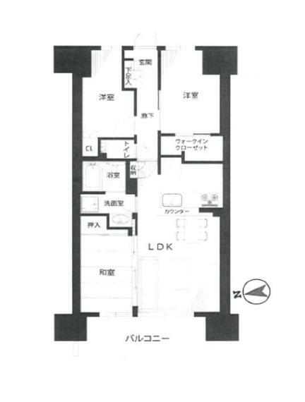 ファインシティ王子神谷(3LDK) 4階の内観