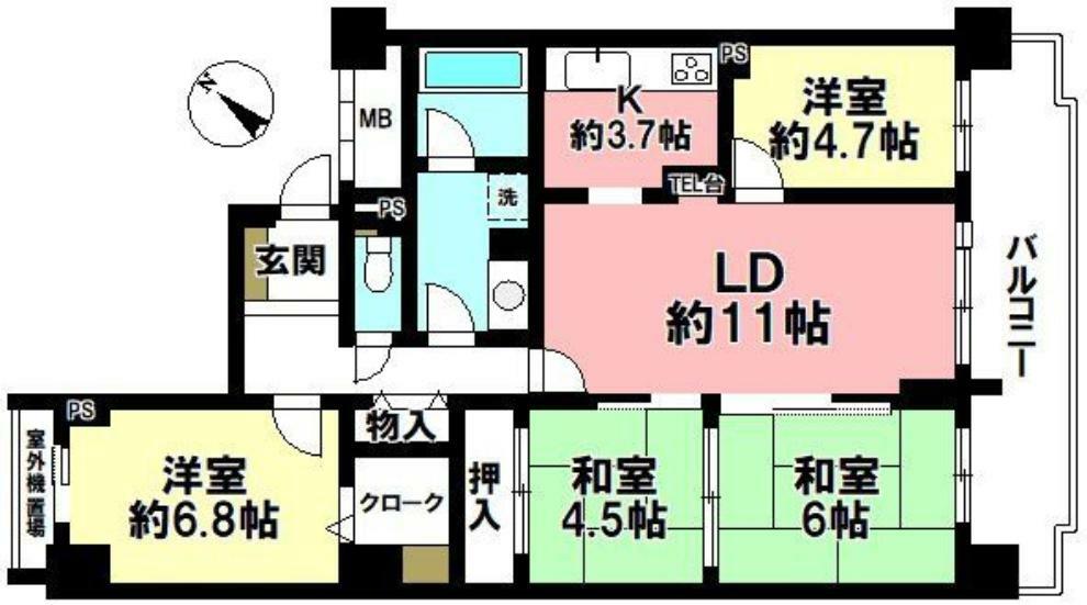 シーアイマンション三郷弐番館B棟(4LDK) 3階の内観