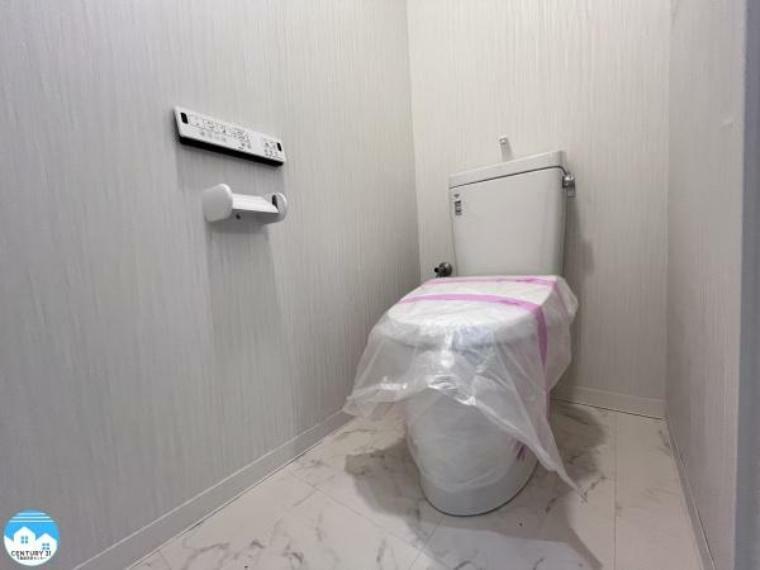 汚れがつきにくく掃除のしやすいトイレです。